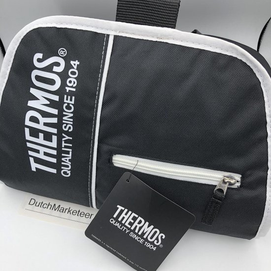 Thermos Messenger/Cool Bag - Messenger/Koeltas - 2.5 Liter - Zwart/Wit - Stijlvolle/Luxe Schoudertas - Heren/Dames/Kinderen van Thermos — afbeelding 2