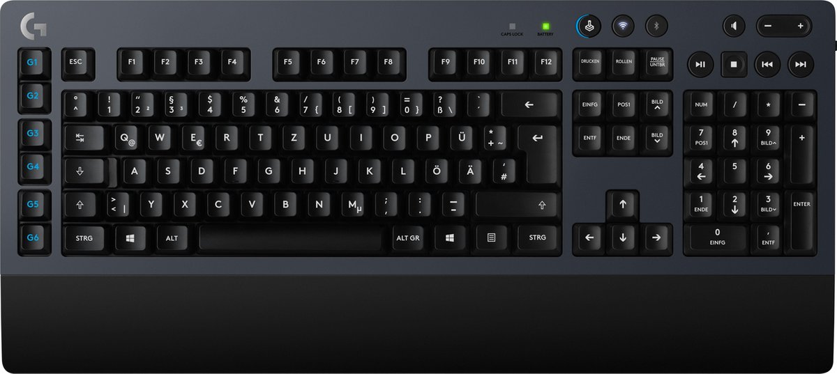 Logitech G G613 Wireless Mechanical Gaming Keyboard toetsenbord RF-draadloos + Bluetooth QWERTZ Duits Grijs