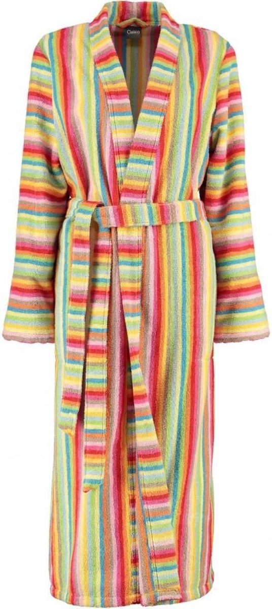 Cawö dames badjas badstof multicolor maat 46