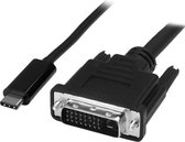 StarTech USB-C naar DVI adapter kabel - 1 m - 1920x1200