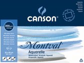 CANSON Aquarellblock "Montval" Fijne Korrel 300 grams 12 vel 19 x 24 cm
