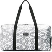 Jadyn B Weekender Bag - 52L Sporttas met een schoenenvak (Geometric Gray)