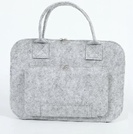 Laptop Vilten Soft Sleeve Handtas Pouch voor Lader, Muis & Ipad