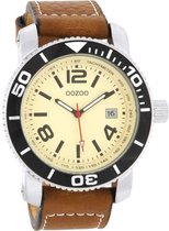 bol.com | OOZOO Heren Horloge C2592 Cognac Datum