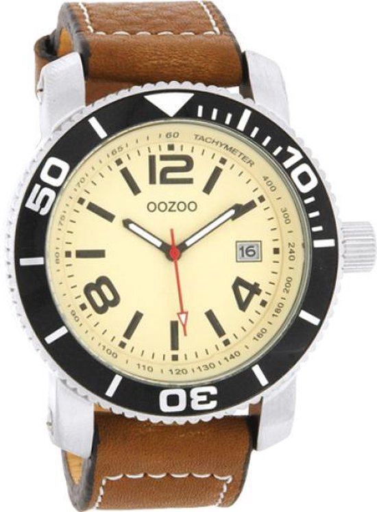 OOZOO Heren Horloge C2592 Cognac - Datum | bol
