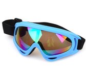 Ski/Snowboard Bril Wintersport - Blauw - Multi gekleurd glas