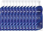 NIVEA Silk Mousse Creme Care - 12 x 200 ml - Voordeelverpakking