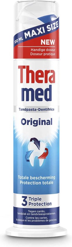 Theramed Original - Triple Protection - tandpasta dispenser - 4 x 100 ml |  bol.com