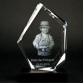 3D Foto in glas Model: Diamond M Afm: 160 x 120 x 40 mm