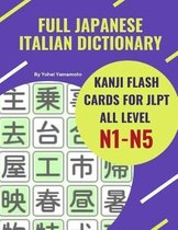 Full Japanese Italian Dictionary Kanji Flash Cards for JLPT All Level N1-N5