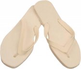 Sarraizienne teenslipper Unisex  Maat 36 - Wit/Wit