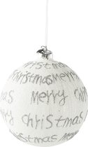 Riviera Maison - Merry Christmas Ornament - silver - Dia 12 - Kerstbal