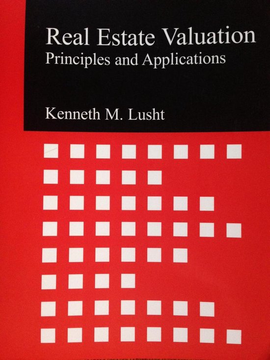 Real Estate Valuation principles and applications, M. Lusht