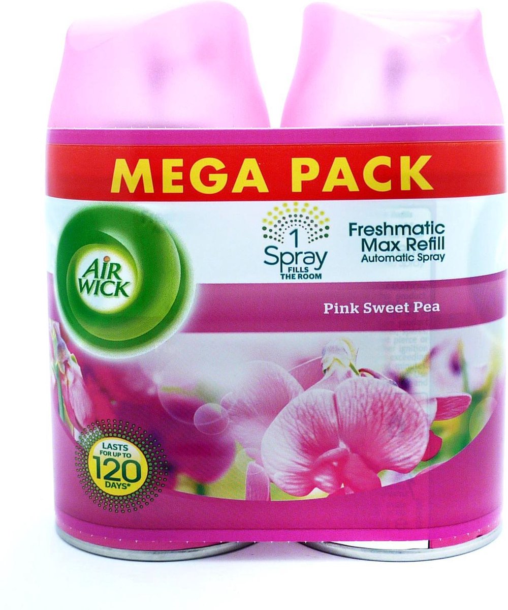 Airwick Freshmatic Pink Sweet Pea - 2 x 250 ml - Navulling