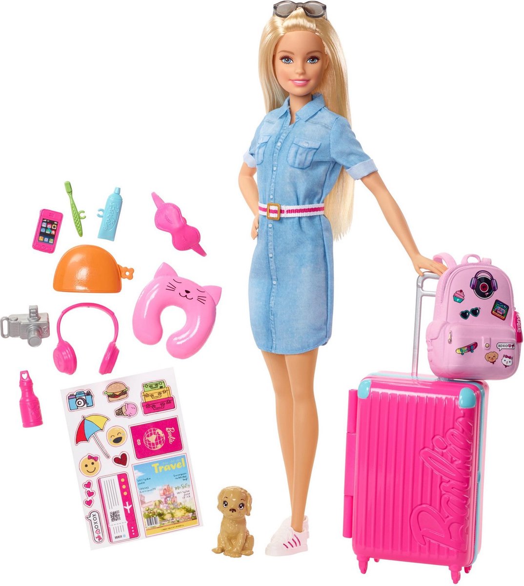 Barbie Travel Barbie Gaat op Reis - Barbiepop