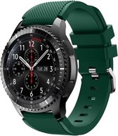 KELERINO. Siliconen bandje geschikt voor Samsung Galaxy Watch (46mm)/Gear S3 - Groen