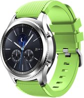 KELERINO. Siliconen bandje geschikt voor Samsung Galaxy Watch (46mm)/Gear S3 - Licht Groen