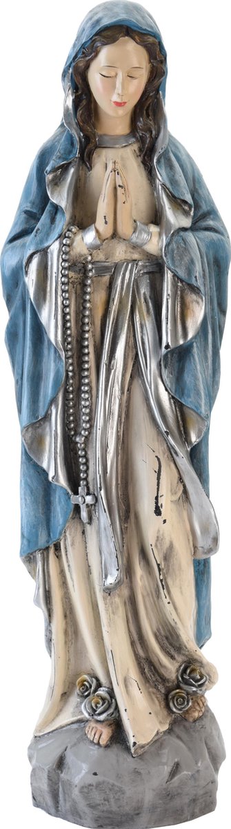 Maria - biddende Madonna blauw 49cm