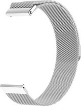 Milanese Loop Armband Geschikt Voor  Samsung Galaxy Watch 46 MM Band Strap - Milanees Armband Polsband - Zilver