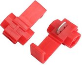 Draad connectors/aftakklem - rood - 10 stuks