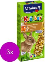 Vitakraft Konijn Kracker - Konijnensnack - 3 x Popcorn
