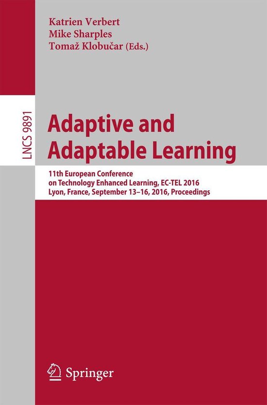 Springer Nature Proceedings Computer Science - Adaptive and  ... - cover