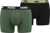 Puma - Basic Boxer 2-pack - Ochre Green