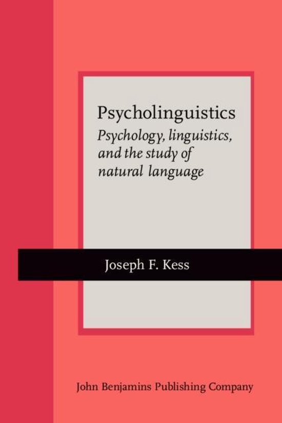 9789027235848 - Psycholinguistics