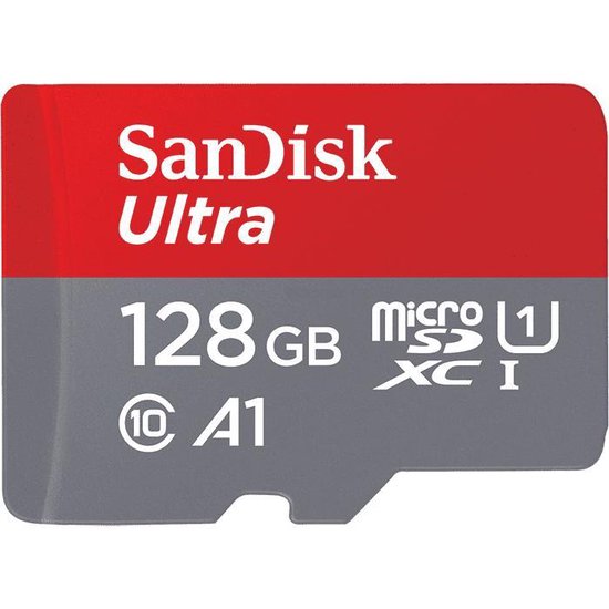 SanDisk Ultra Micro SDXC 128GB - UHS1 & A1 - met adapter | bol.com