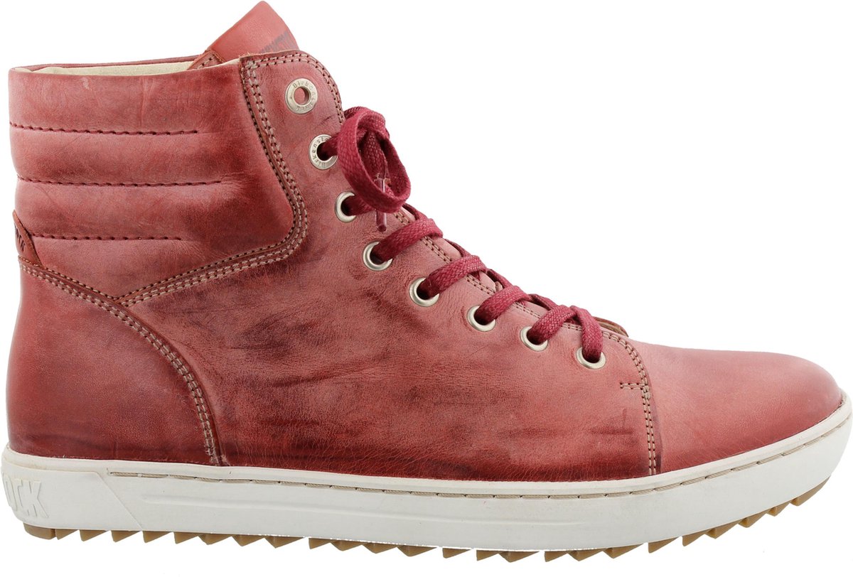 Birkenstock Dames Veterschoenen Rood - Schoenen.nl