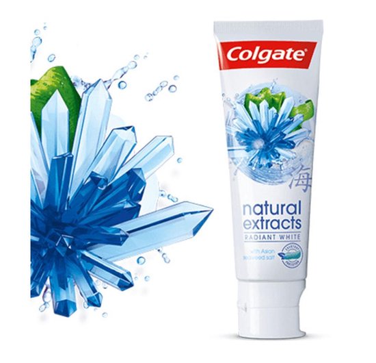 colgate tandpasta natural extracts