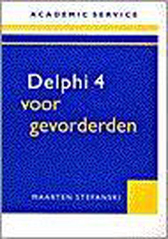 DELPHI 4 VOOR GEVORDERDEN - cover