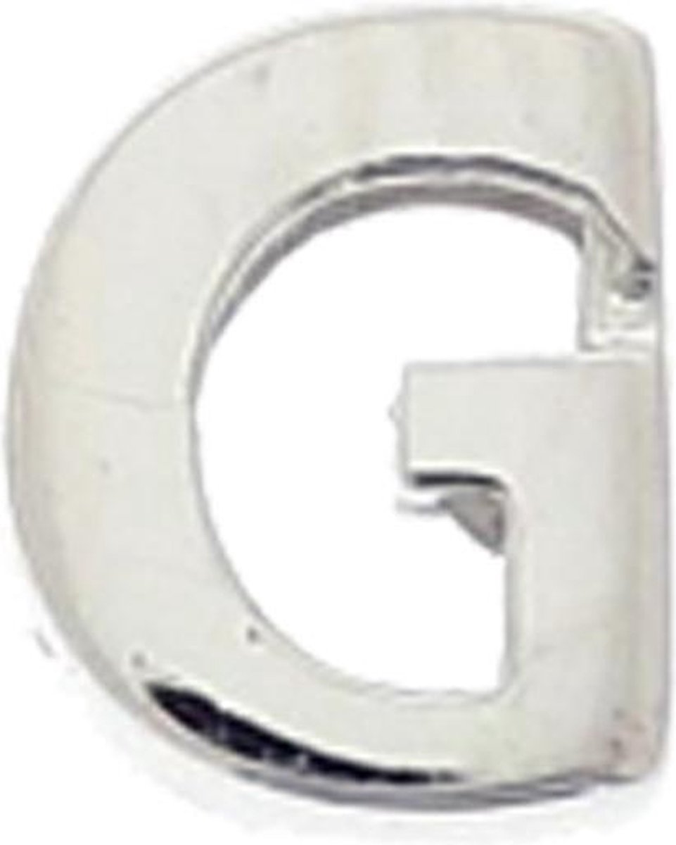 The Jewelry Collection Hanger Letter G - Zilver Gerhodineerd