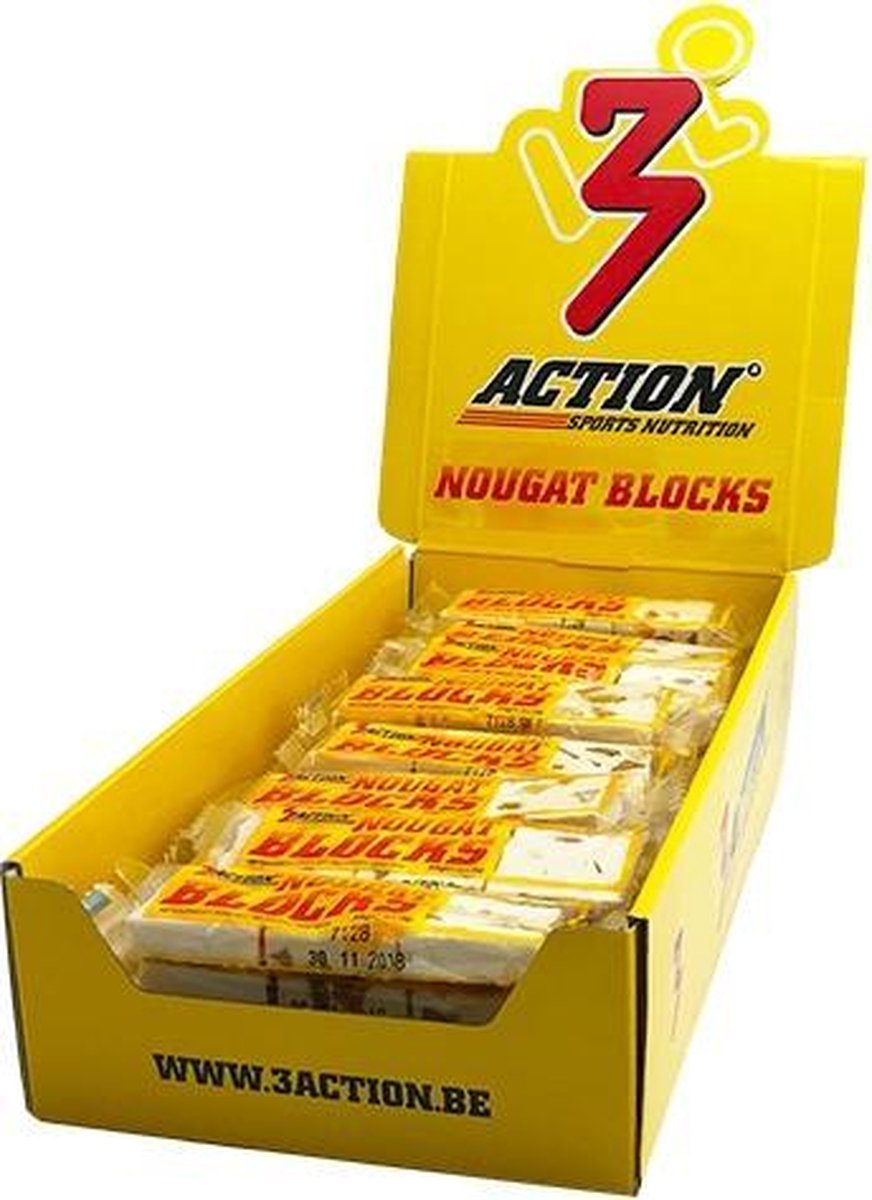 Goedkoopste 3Action Nougat Blocks Doos a 40 Stuks