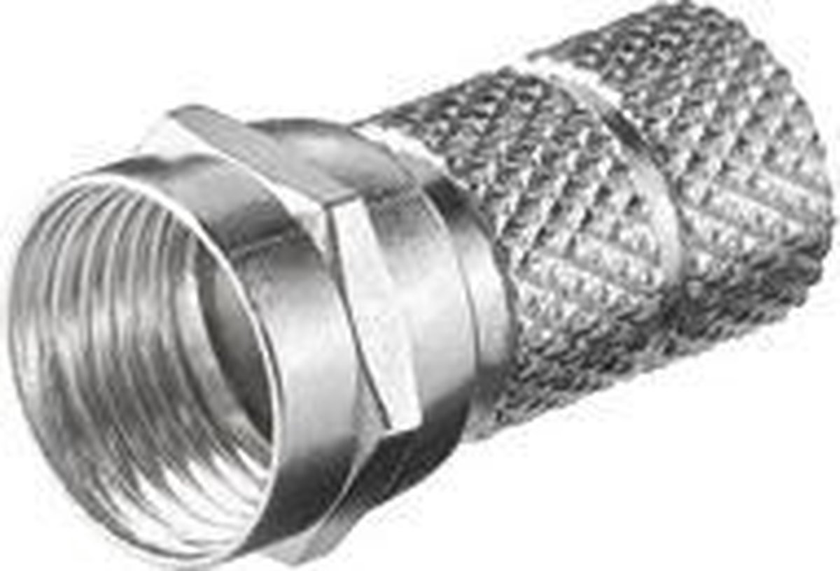 Aufdreh-F-Stekker Kabeldiameter: 6.5 Mm Goobay