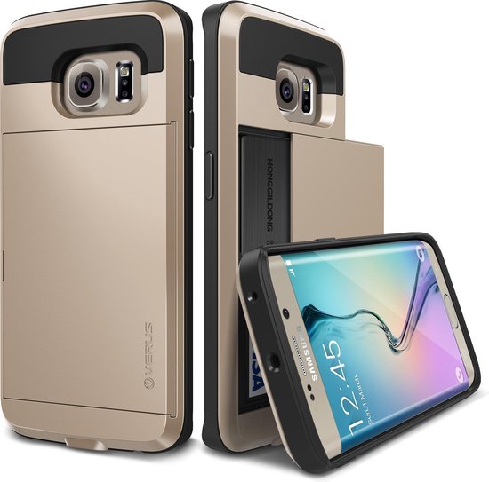 Converteren Weggooien Scheermes Verus Damda Slide Samsung Galaxy S6 edge case - Shine Gold | bol.com
