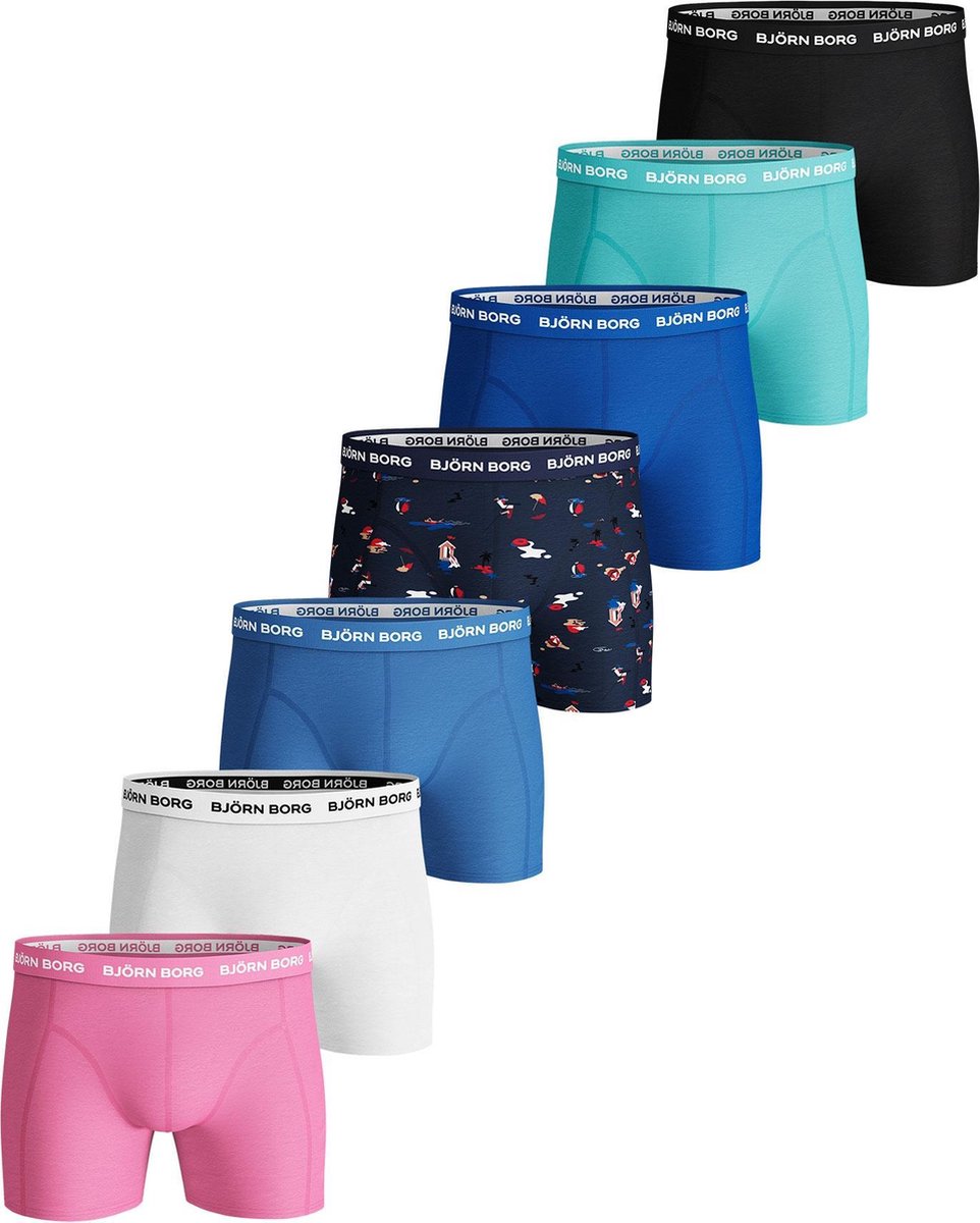 Bjorn Borg summer weekend heren boxers - 7pack - multi - maat L | bol.com