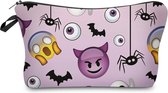 Halloween Etui - Ideaal als Etui voor school of Toilettas voor kinderen - Emoji