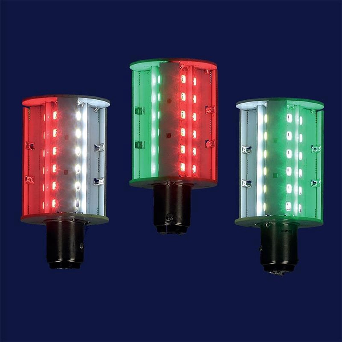 BAY15D 10-35VDC 4.5W/30W TRICOLOR