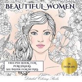 Detailed Coloring Books (Beautiful Women): An adult coloring (colouring) book with 35 coloring pages