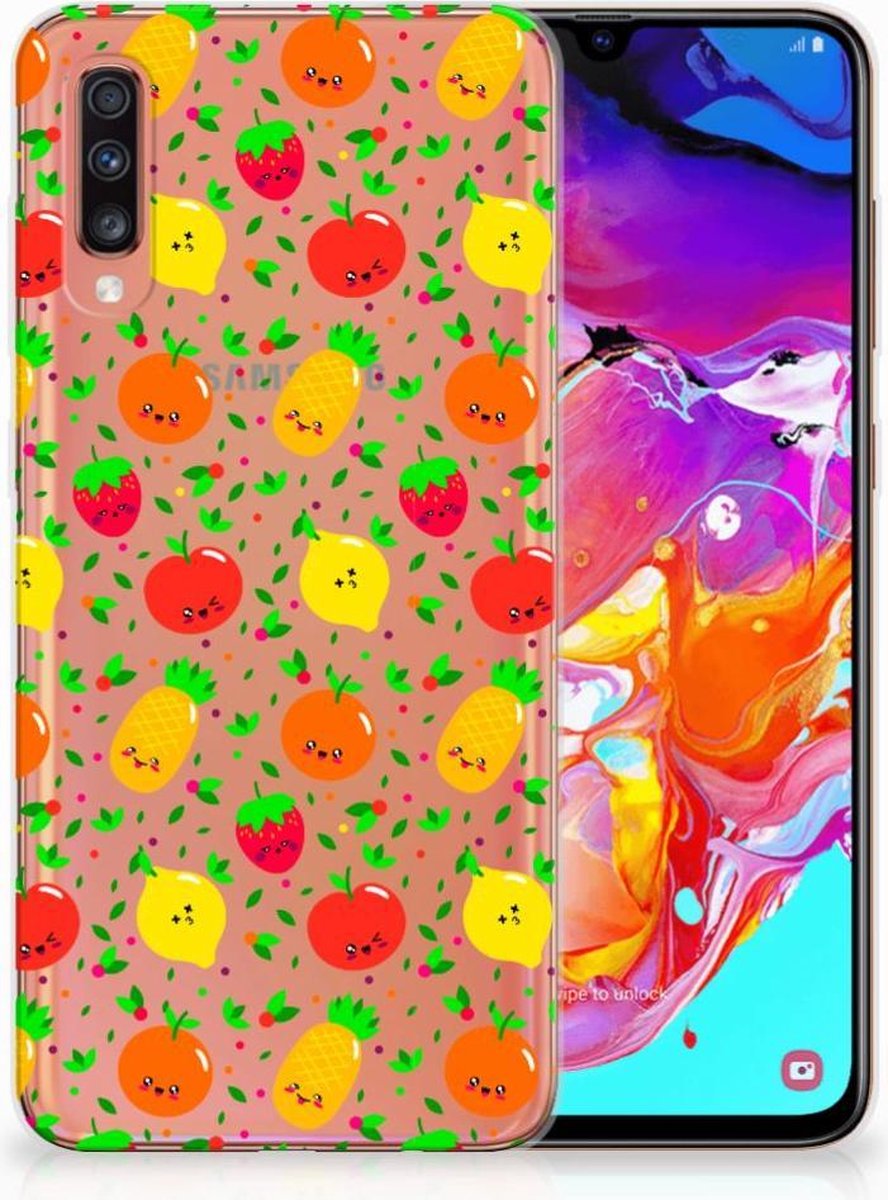 Samsung Galaxy A70 Siliconen Case Fruits