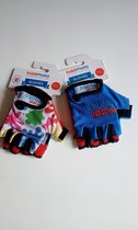Vingerloze handschoenen voor kinderen - 2 t/m 5 jaar - S - Rood/blauw