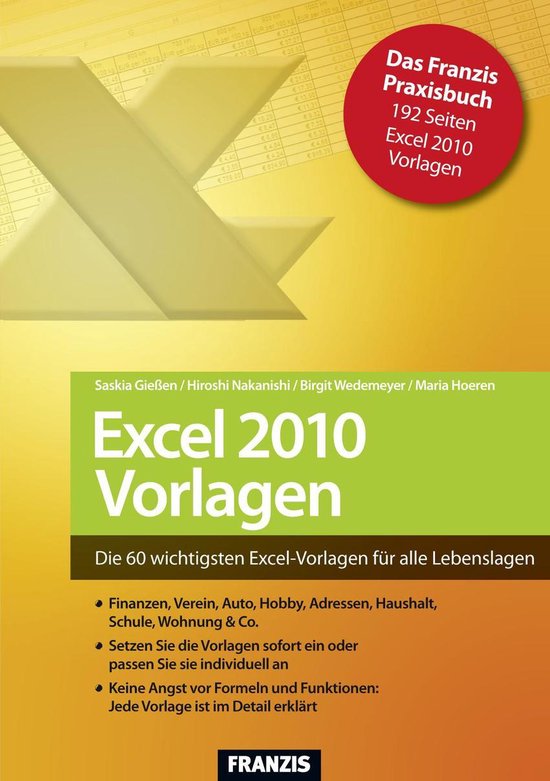 Office - Excel 2010 Vorlagen - cover