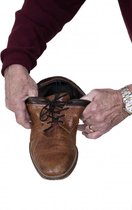 Comforthulpmiddelen Elastische schoenveters - bruin 61 cm - veters