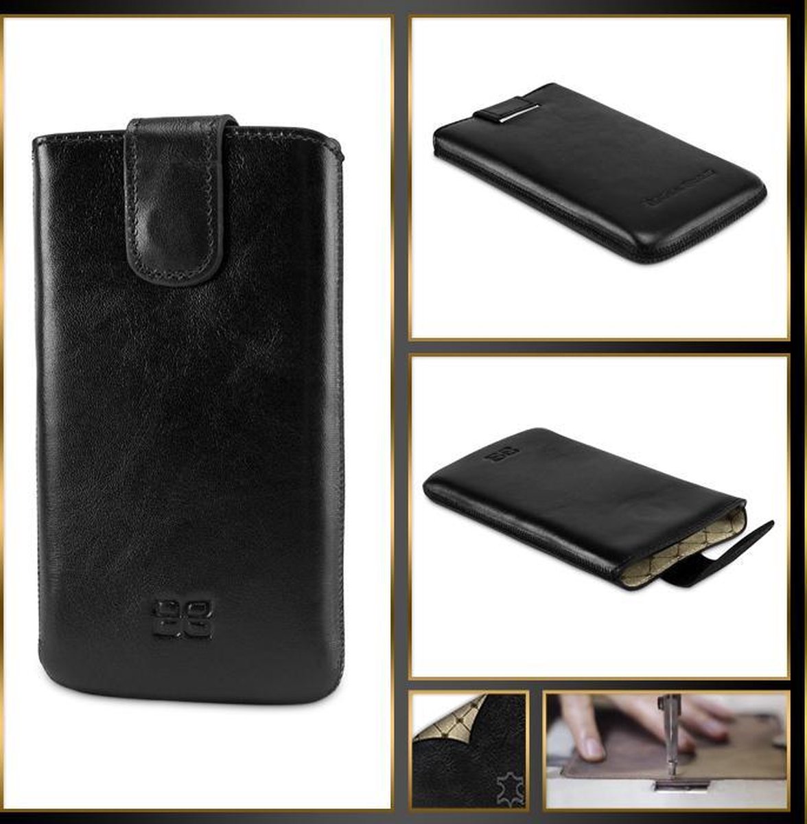Bouletta - Samsung Galaxy S8 Plus Leder insteekhoesje Rustic Black