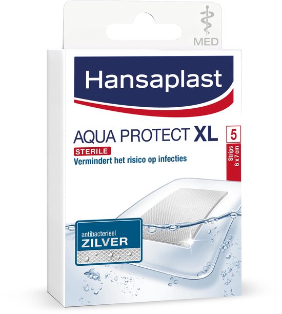 Altijd auteursrechten Doornen Hansaplast Waterdicht Pleisters Antibacterieel Zilver XL Aqua Protect - 5  stuks | bol.com