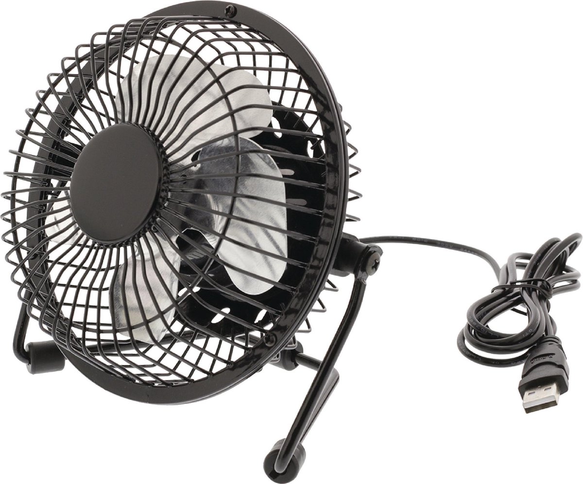 HQ FN04BL Huishoudelijke ventilator met bladen 2.5W Zwart ventilator