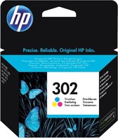 HP 302 - F6U65AE - Inktcartridge Kleur ( Cyaan / Magenta / Geel )