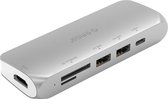 Orico USB-C Hub 4K HDMI, PD, 2x USB 3.0 - Aluminium - Argent