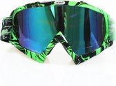 Skibril stoere luxe lens blauw evo frame zwart / groen N type 11 - ☀/☁
